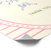 Handgezeichnete farbenfrohe Karten und Geschenkzei Poster (Ecke)