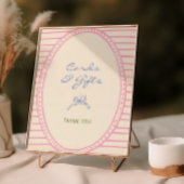 Handgezeichnete farbenfrohe Karten und Geschenkzei Poster