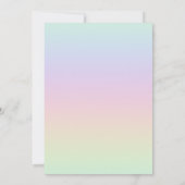 Handgezeichnete farbenfrohe magische Einheit Gebur Einladung (Rückseite)