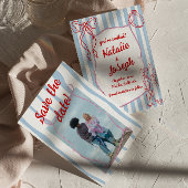 Handgezeichnete farbenfrohe Quirky-Foto-Hochzeit Save The Date