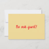 Handgezeichnete farbenfrohe Retro Quirky Moderne H RSVP Karte (Rückseite)