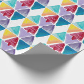 Handgezeichnete, farbige Dreiecke Geschenkpapier (Ecke)