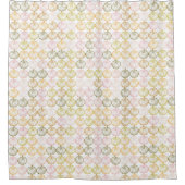 Handgezeichnete, farbige Kürbismuster im Herbstkol Duschvorhang (Vorderseite)