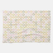 Handgezeichnete, farbige Kürbismuster im Herbstkol Geschirrtuch (Horizontal)