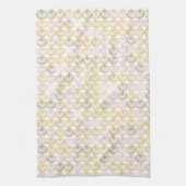 Handgezeichnete, farbige Kürbismuster im Herbstkol Geschirrtuch (Vertikal)