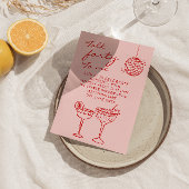 Handgezeichnete Farbschrift 40. Foto Geburtstag Einladung