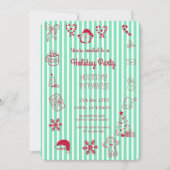 Handgezeichnete Feiertagsparty Einladung (Vorderseite)