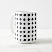 Handgezeichnete Felder personalisierte Umarmung Kaffeetasse (Vorderseite Links)