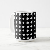 Handgezeichnete Felder personalisierte Umarmung Kaffeetasse (Vorderseite Links)