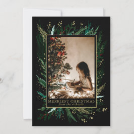 Handgezeichnete Ferien mit origineller Kunst und I Feiertagskarte