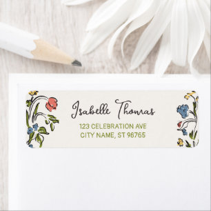 Handgezeichnete Florale Brautparty