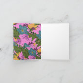 Handgezeichnete Florals Wedding Bold Pink Greeneri (Innenseite)