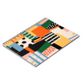 Handgezeichnete Formen. Abstrakt zeitgenössisch Notizblock (Linke Seite)