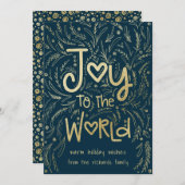 Handgezeichnete Freude an der Welt in Weihnachten (Vorne/Hinten)