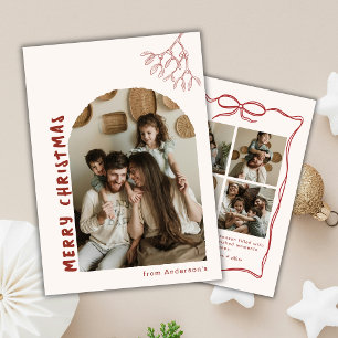 Handgezeichnete Frohe Weihnachten Fünf Fotos Miste