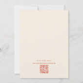 Handgezeichnete funkige Handschrift Save-the-Date Save The Date (Rückseite)
