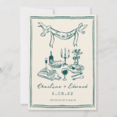 Handgezeichnete funkige Handschrift Save-the-Date Save The Date (Vorderseite)