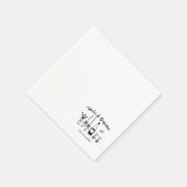 Handgezeichnete funky Hochzeitsempfang nach Maß Serviette (Ecke)