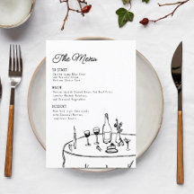 handgezeichnete funky minimalist