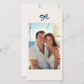 Handgezeichnete Funky-Monogramm-Hochzeit Save The Date (Rückseite)