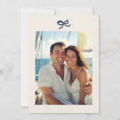 Handgezeichnete Funky Nautical Beach Engagement Pa Einladung (Rückseite)