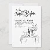 Handgezeichnete Funky Whimsical Probe Dinner Einladung (Vorderseite)