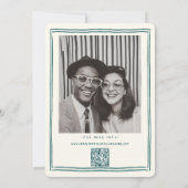 Handgezeichnete Funky Zeichnend Handschriftenhochz Einladung (Rückseite)