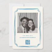 Handgezeichnete Funky Zeichnend Handschriftenhochz Einladung (Rückseite)