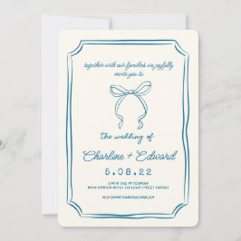 Handgezeichnete Funky Zeichnend Handschriftenhochz Einladung