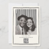 Handgezeichnete Funky Zeichnend Handschriftenhochz Einladung (Rückseite)