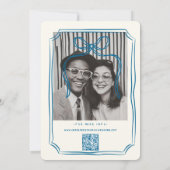 Handgezeichnete Funky Zeichnend Handschriftenhochz Einladung (Rückseite)