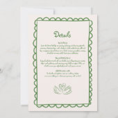 Handgezeichnete Funky-Zeichnend Handschriftzeichen Einladung (Rückseite)