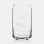 Handgezeichnete Gänseblümchen-Glasdose | Minimale Dosenglas (Rückseite)