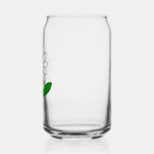 Handgezeichnete Gänseblümchen-Glasdose | Minimale Dosenglas (Links)