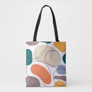 Handgezeichnete geometrische, nahtlose, moderne ab tasche