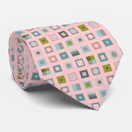 Handgezeichnete geometrische Quadrate Necktie Krawatte