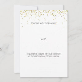 Handgezeichnete Goldklemmhochzeit