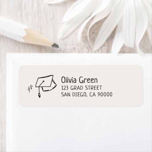 Handgezeichnete Graduierungskappe (Insitu)