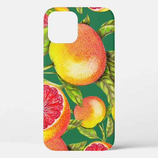 Handgezeichnete Grapefruits Nahtloses Muster Case-Mate iPhone Hülle (Rückseite)