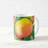 Handgezeichnete Grapefruits Nahtloses Muster Kaffeetasse (VorderseiteRechts)
