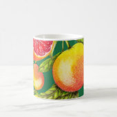 Handgezeichnete Grapefruits Nahtloses Muster Kaffeetasse (Mittel)