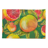 Handgezeichnete Grapefruits Nahtloses Muster Kissenbezug (Rückseite)