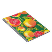 Handgezeichnete Grapefruits Nahtloses Muster Notizblock (Rechte Seite)