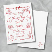 Handgezeichnete, griechische Hochzeit Einladung