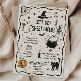 Handgezeichnete Halloween-Party 'Let's Get Sheet F Einladung