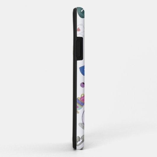 Handgezeichnete Handzelle mit Alice im Wunderland Case-Mate iPhone Hülle (Hinten/Rechts)