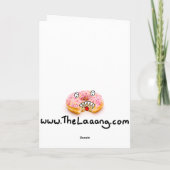 Handgezeichnete "Hängerkarte" Karte (Rückseite)