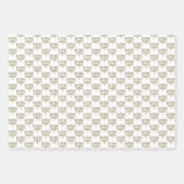 Handgezeichnete Hanukkah-Menora-Kerzen Geschenkpapier Set (Vorderseite 3)