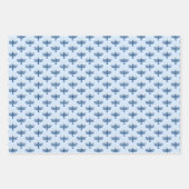 Handgezeichnete Hanukkah-Menora-Kerzen Geschenkpapier Set (Vorderseite 2)