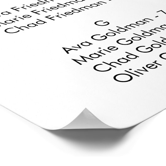 Handgezeichnete Heart Alphabetic Seekarte Poster (Ecke)